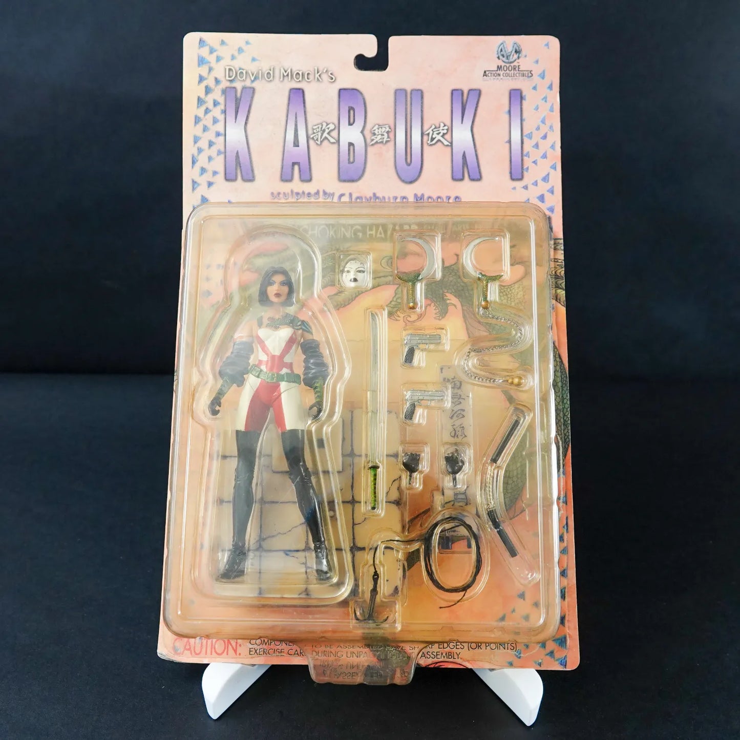 David Mack's Kabuki Moore Action Figur - Modell CM0003 - Geöffnet / vollständig