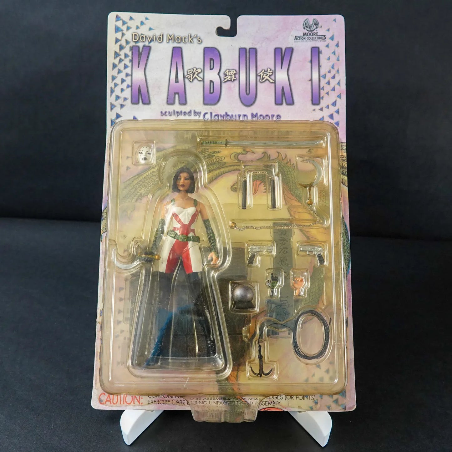 David Mack's Kabuki Moore Action Figur - Modell CM0004 - Geöffnet / vollständig