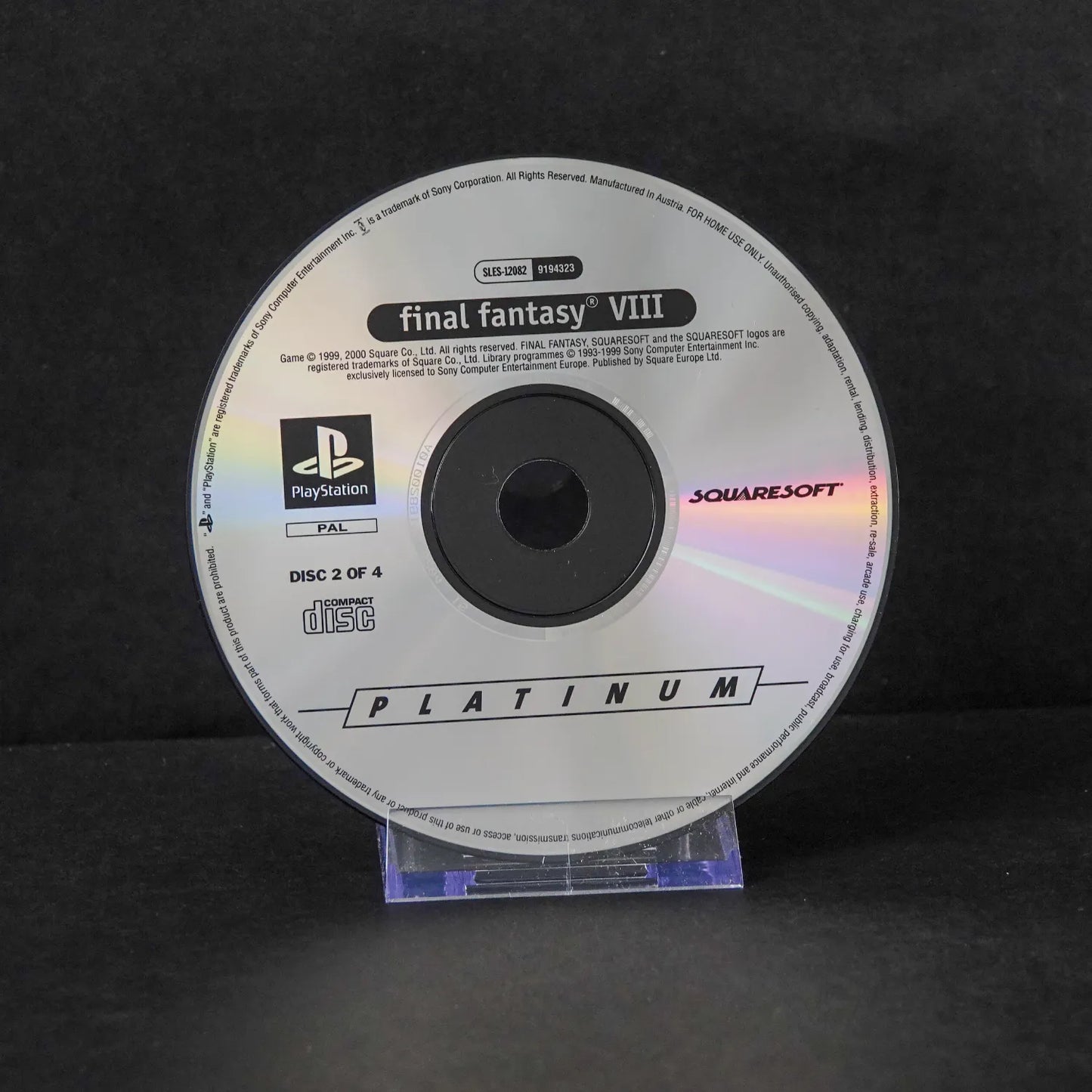 Final Fantasy VIII / 8 - Playsation 1 PS1 Platinum - Deutsch - Gebraucht