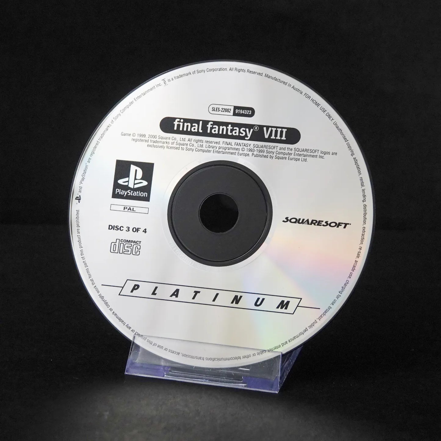 Final Fantasy VIII / 8 - Playsation 1 PS1 Platinum - Deutsch - Gebraucht