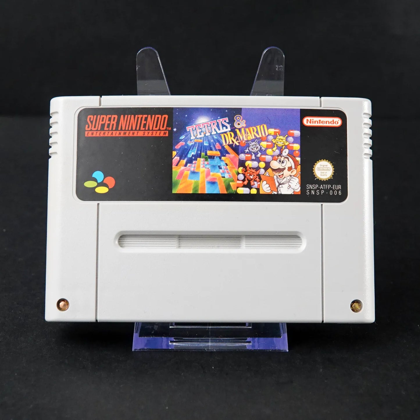 Tetris & Dr. Mario - für Super Nintendo SNES - Nur Modul - PAL - Top Zustand