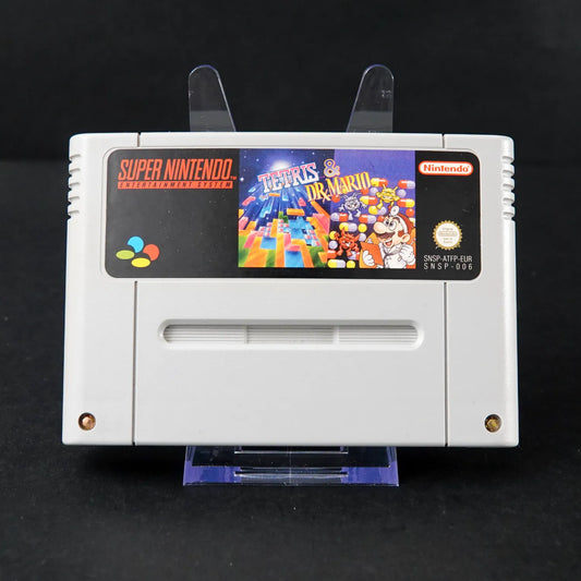 Tetris & Dr. Mario - für Super Nintendo SNES - Nur Modul - PAL - Top Zustand