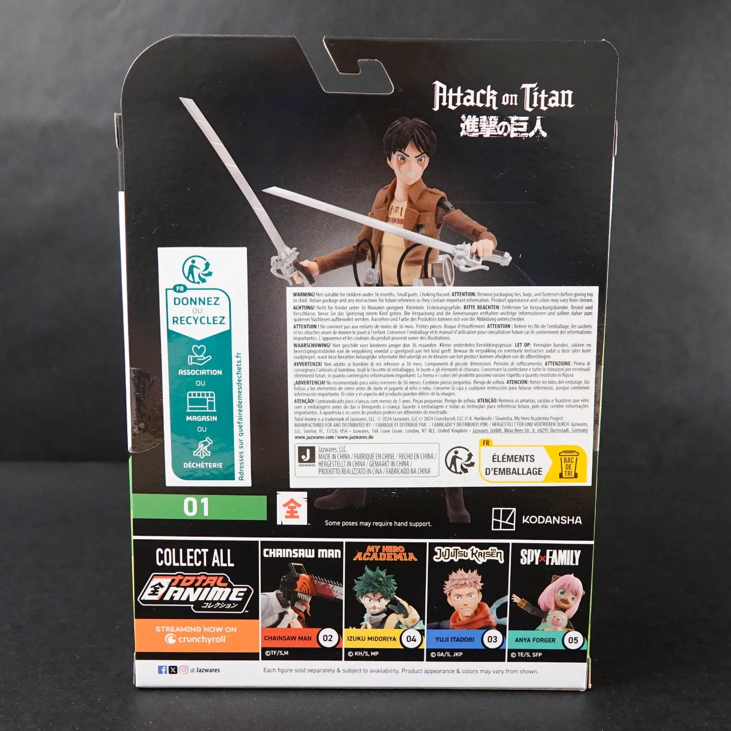 Attack on Titan - Eren Jaeger Action Figur - Bandai / Banpresto - Neu & OVP