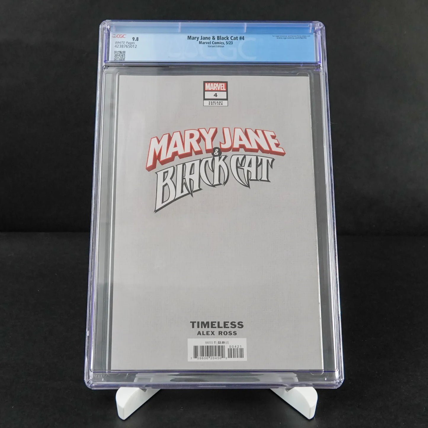 Mary Jane & Black Cat #4 Alex Ross Timeless Virgin Variant - CGC 9.8 White Pages