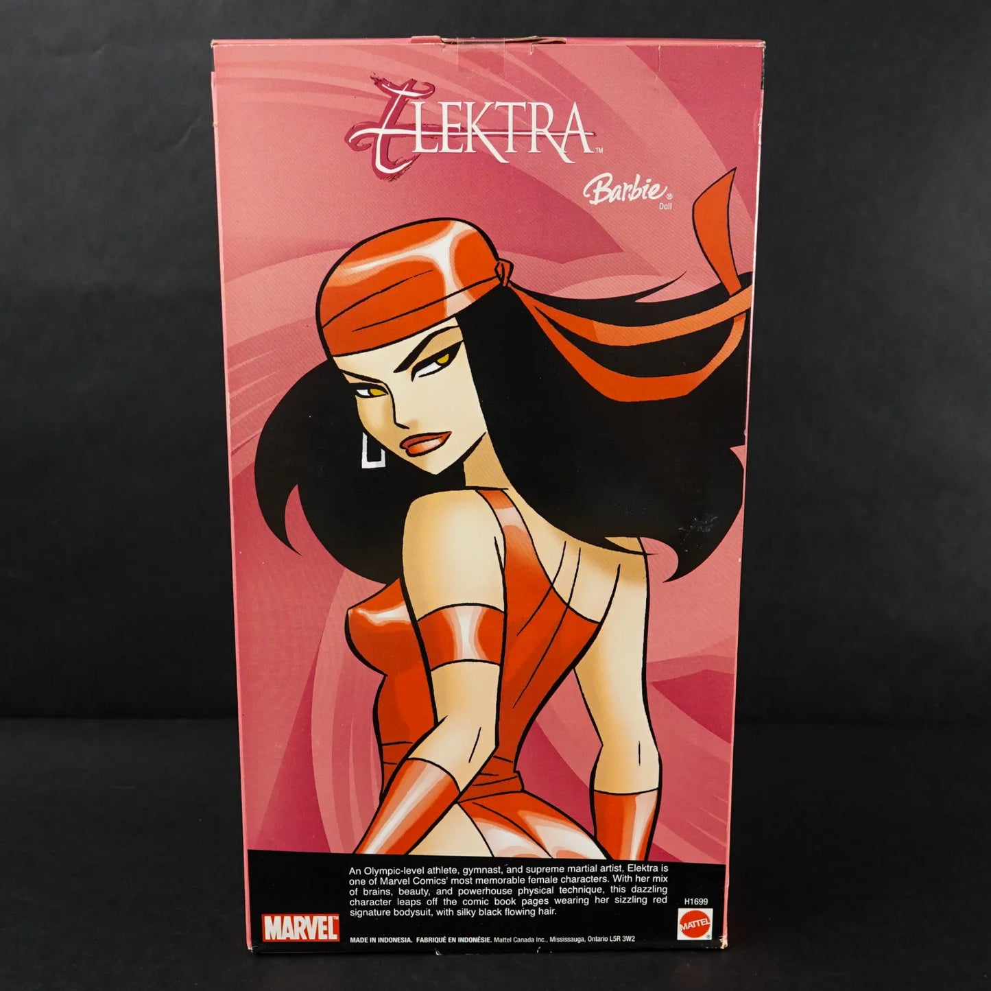 Marvel Elektra Barbie - Mattel Puppe - Modell H1699 - 2005 - OVP