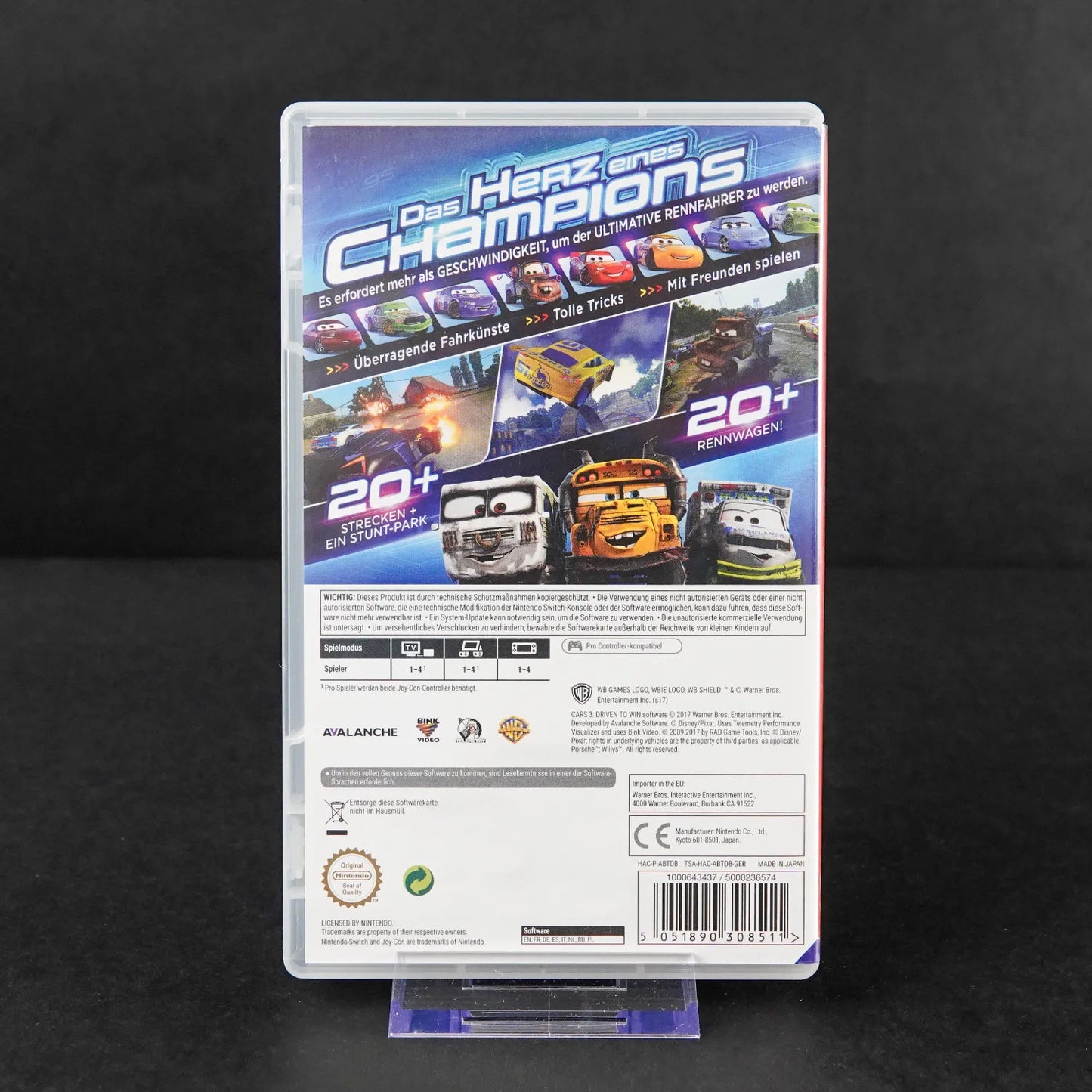 Disney Pixar Cars 3 Driven to Win - Nintento Switch Spiel - Deutsch - Gebraucht