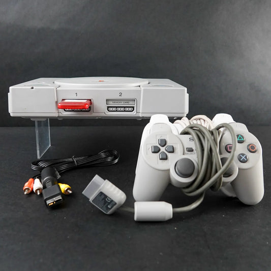 Playstation PS1 mit Zubehörpaket: Memory Card und 2x Analog Controller