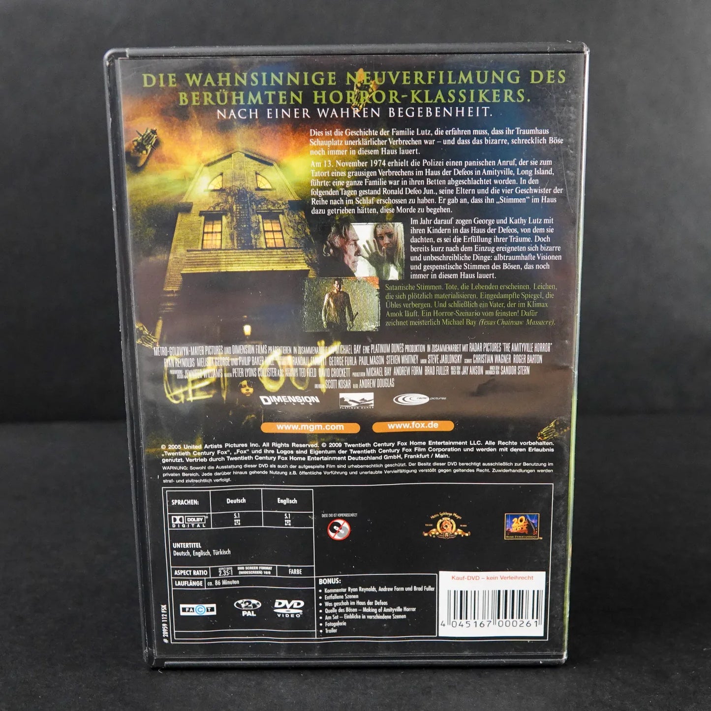 The Amityville Horror - DVD - Deutsch - Gebraucht