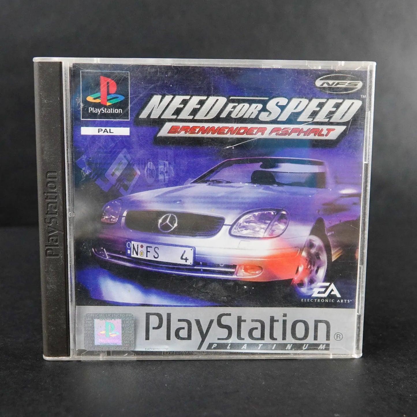 Need for Speed Brennender Asphalt - Playstation PS1 Platinum - CiB - PAL Deutsch
