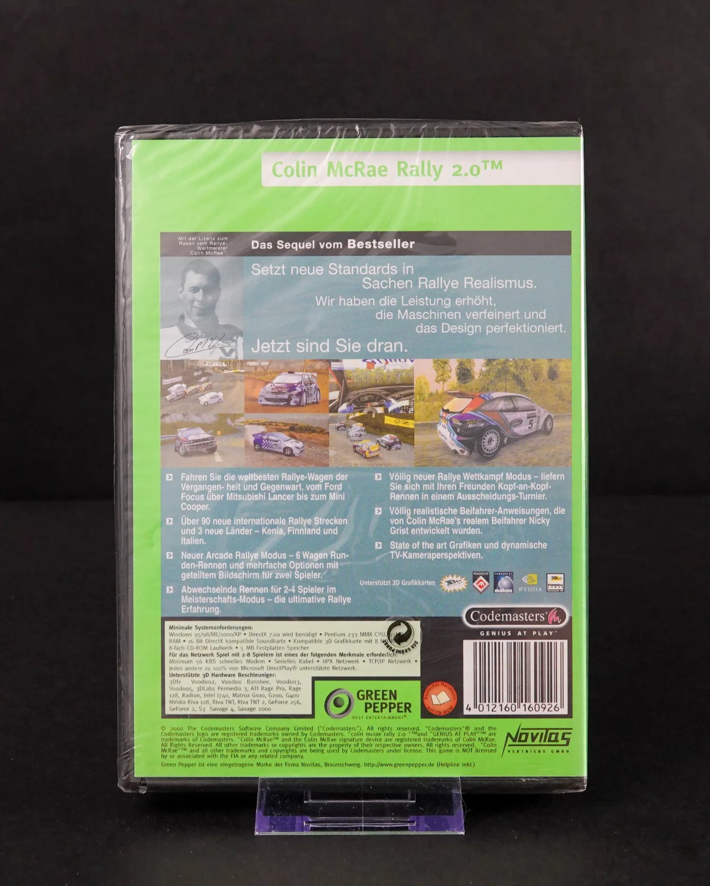 Green Pepper - Colin McRae Rally 2.0 - PC Game - Deutsch - OVP / SEALED