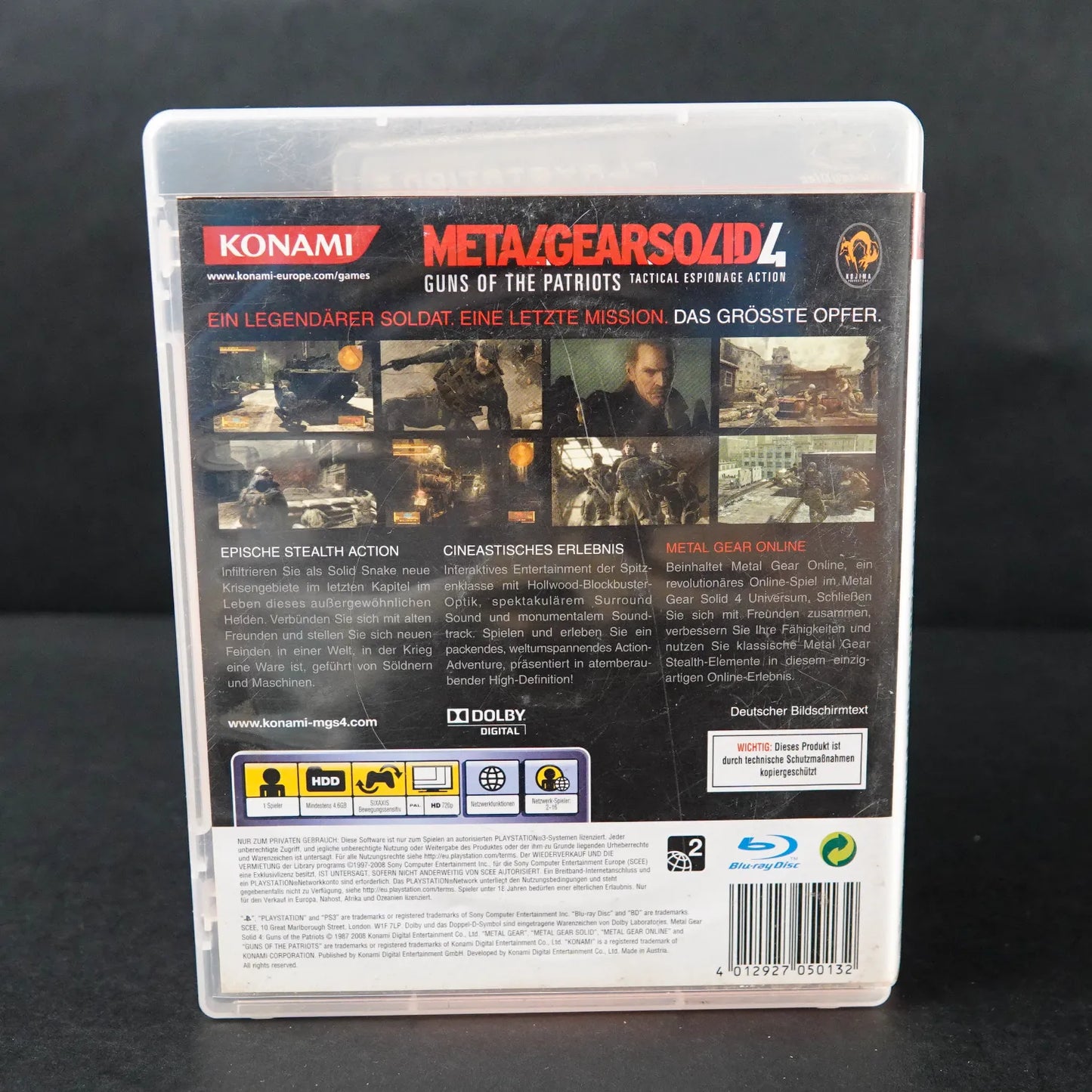 Metal Gear Solid 4 Guns of the Patriots - Playstation 3 PS3 - Deutsch Gebraucht