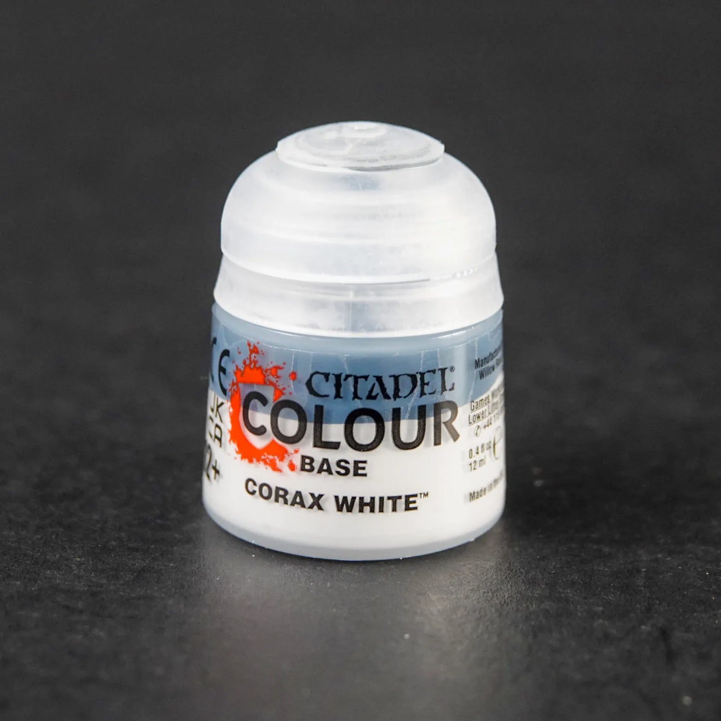 Games Workshop Base: Corax White - 12 ml Warhammer Tabletop Farbe