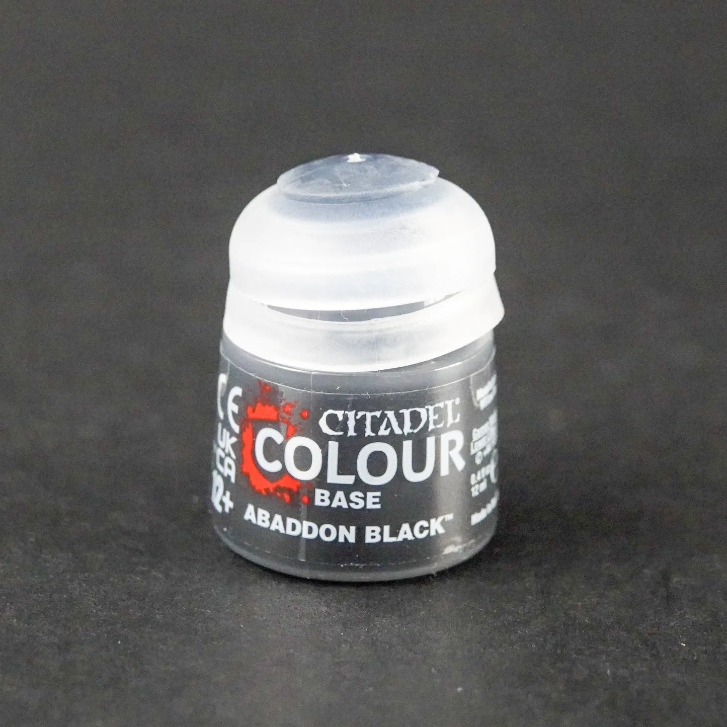 Games Workshop Base: Abaddon Black - 12 ml Warhammer Tabletop Farbe