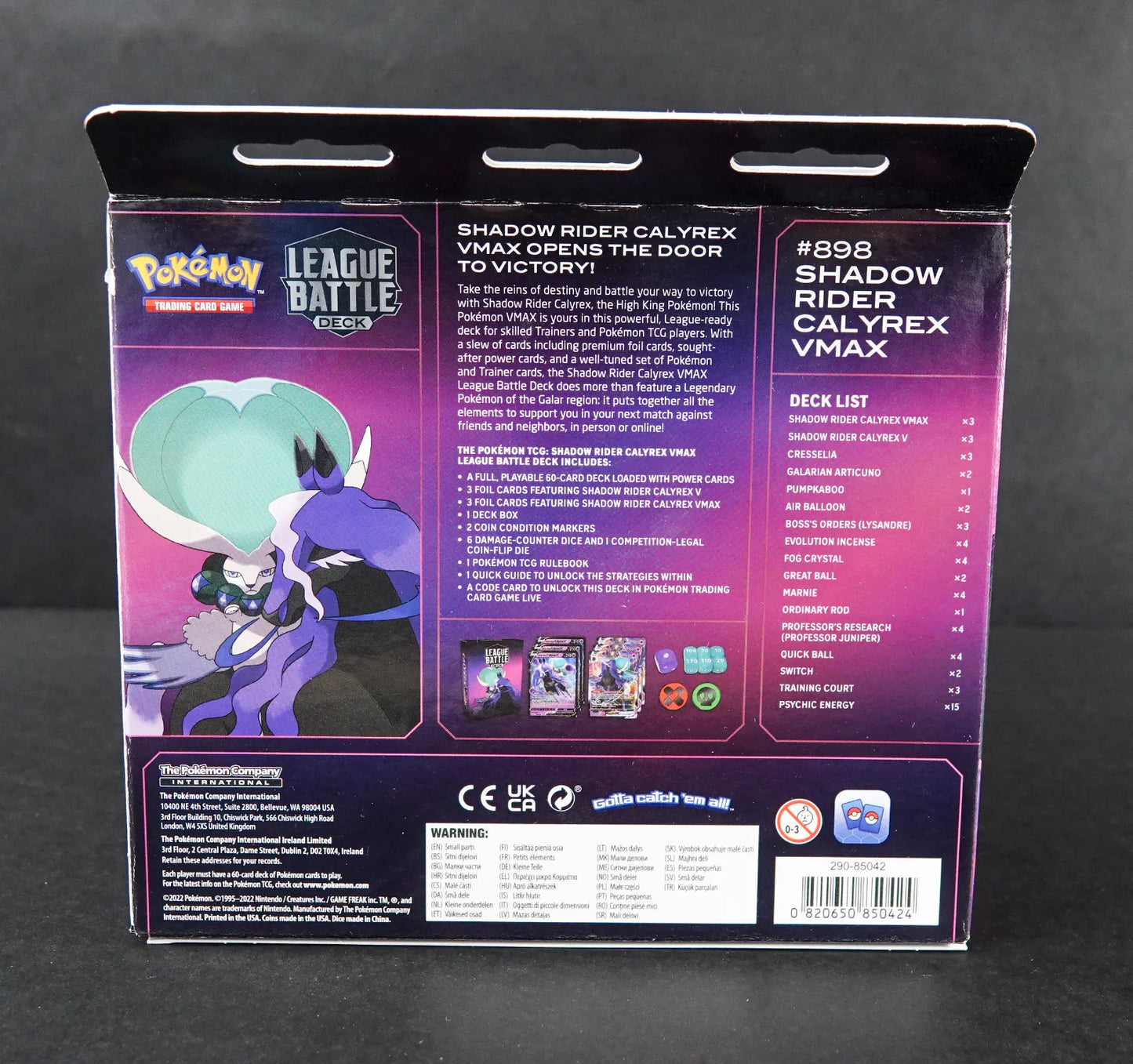 Pokémon Sammelkartenspiel - League Battle Deck: Shadow Rider Calyrex - Englisch