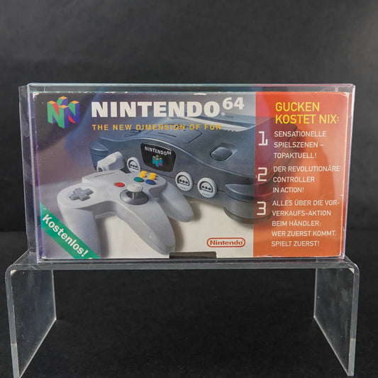 Nintendo 64 - The New Dimension of Fun - Demo Info-Video aus VHS mit Hülle