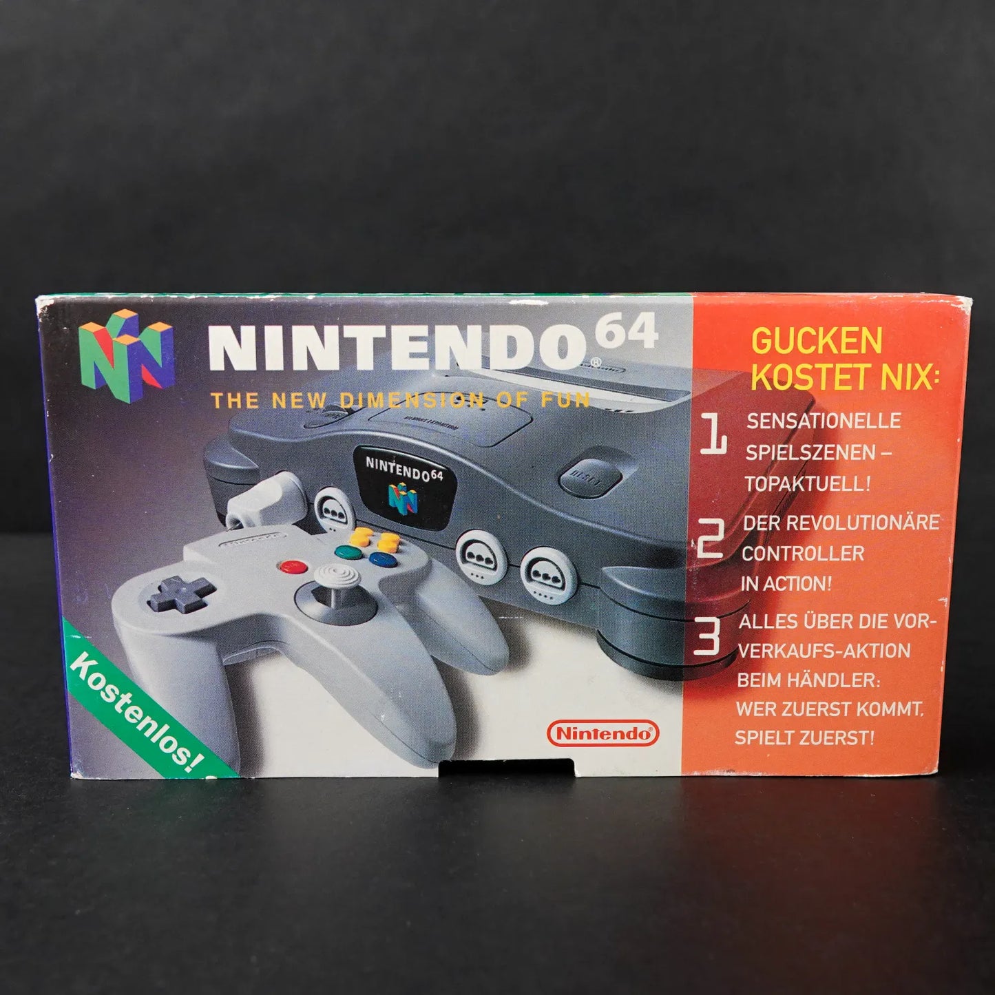 Nintendo 64 - The New Dimension of Fun - Demo Info-Video aus VHS mit Hülle