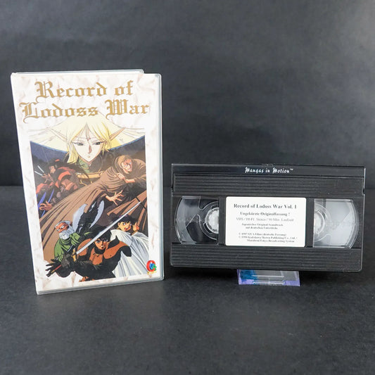 Record of Lodoss War - VHS Vol. 1 - Episoden 1-3 - Ungekürzte Originalfassung