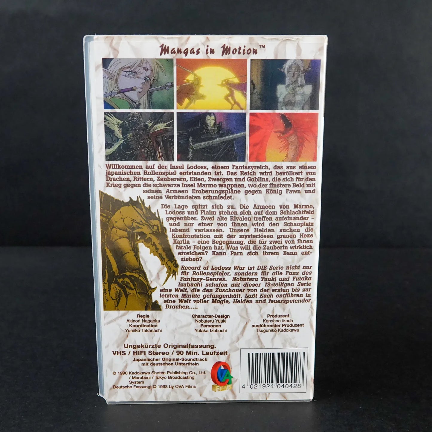 Record of Lodoss War - VHS Vol. 3 - Episoden 7-9 - Ungekürzte Originalfassung