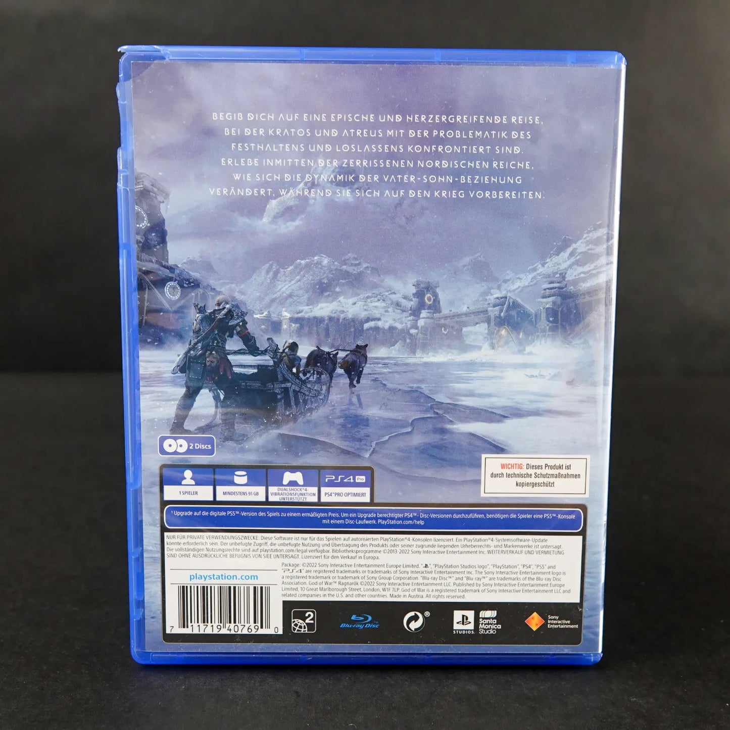 God of War: Ragnarök - Playstation 4 PS4 Game - Deutsch - Gebraucht - FSK18