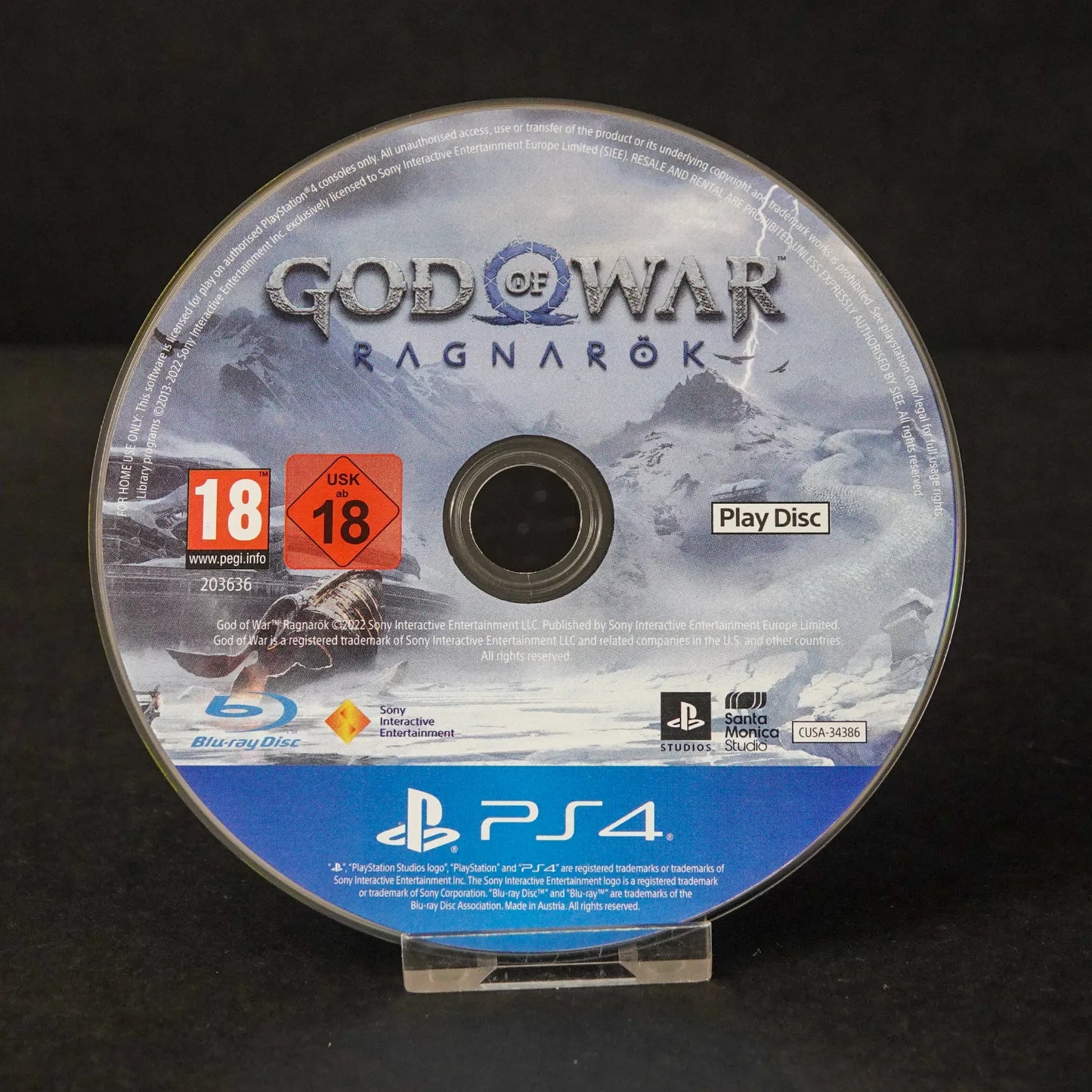 God of War: Ragnarök - Playstation 4 PS4 Game - Deutsch - Gebraucht - FSK18