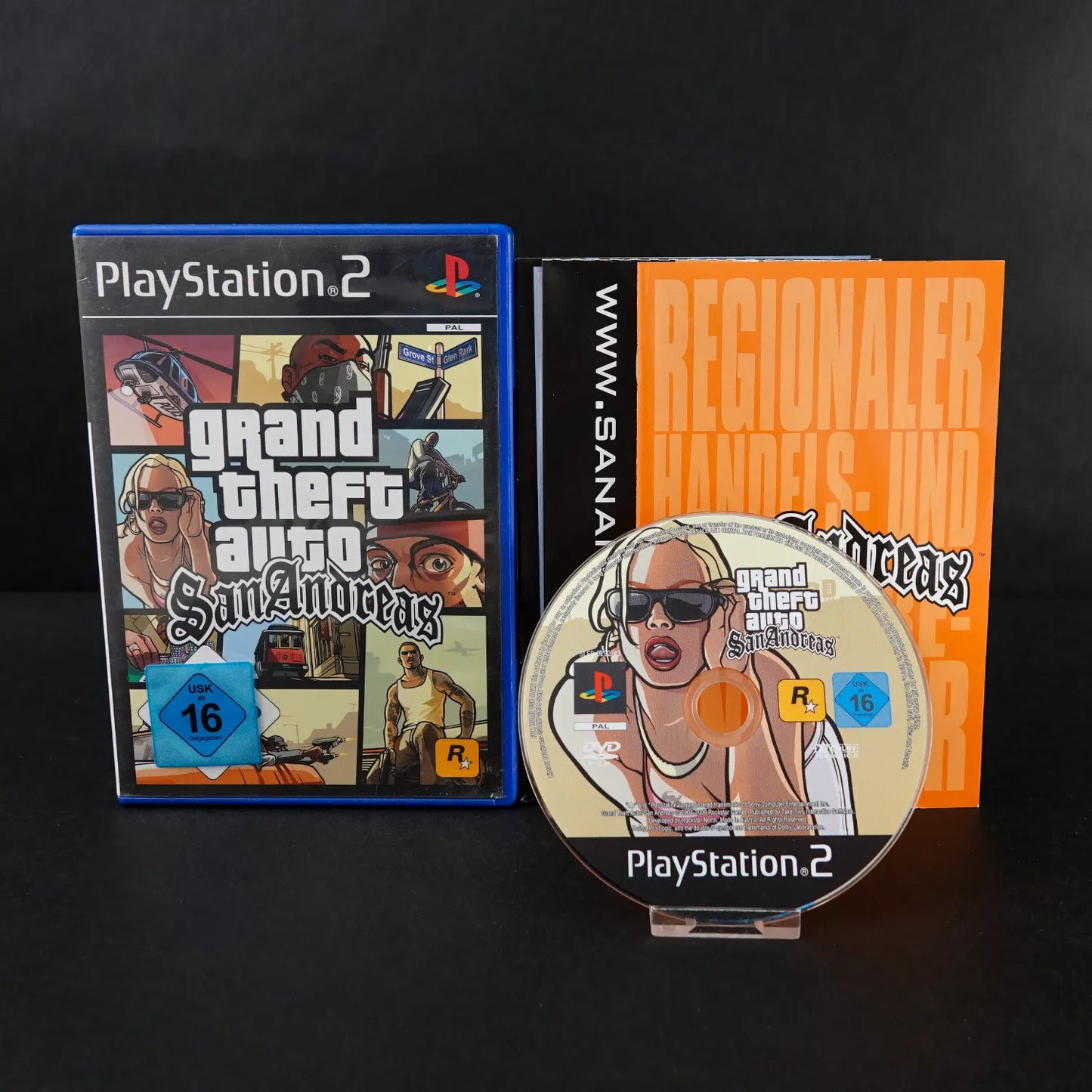 Grand Theft Auto GTA San Andreas - Playstation 2 PS2 Spiel - CiB - PAL Deutsch