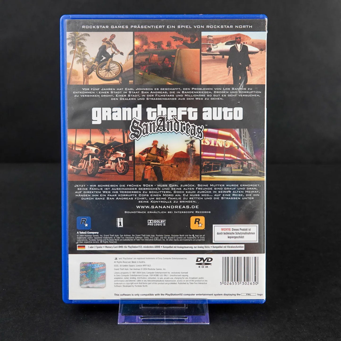 Grand Theft Auto GTA San Andreas - Playstation 2 PS2 Spiel - CiB - PAL Deutsch