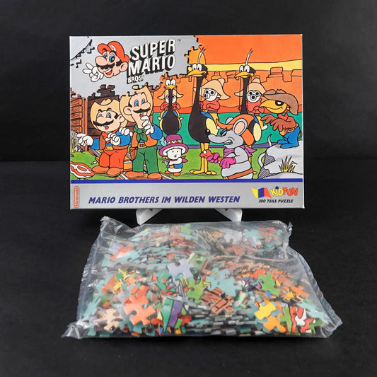 Super Mario Bros im Wilden Westen - Puzzle - 300 Teile - Nintendo - Unbespielt