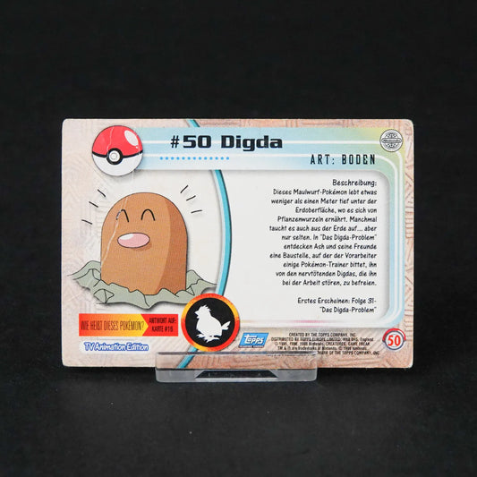 Pokémon topps TCG - TV Animation Edition - #50 Digda - Deutsch - LP