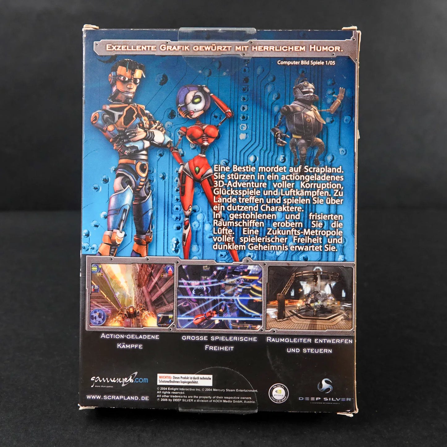 American McGee Presents Scrapland - PC Game - Big Box - CiB - Deutsch Gebraucht