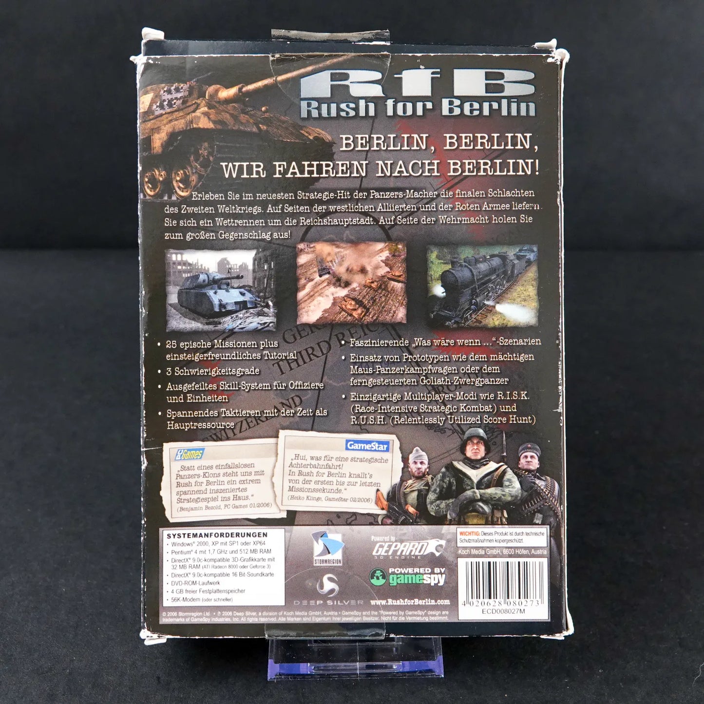 RfB Rush for Berlin - PC Game - Big Box - CiB komplett - Deutsch - Gebraucht