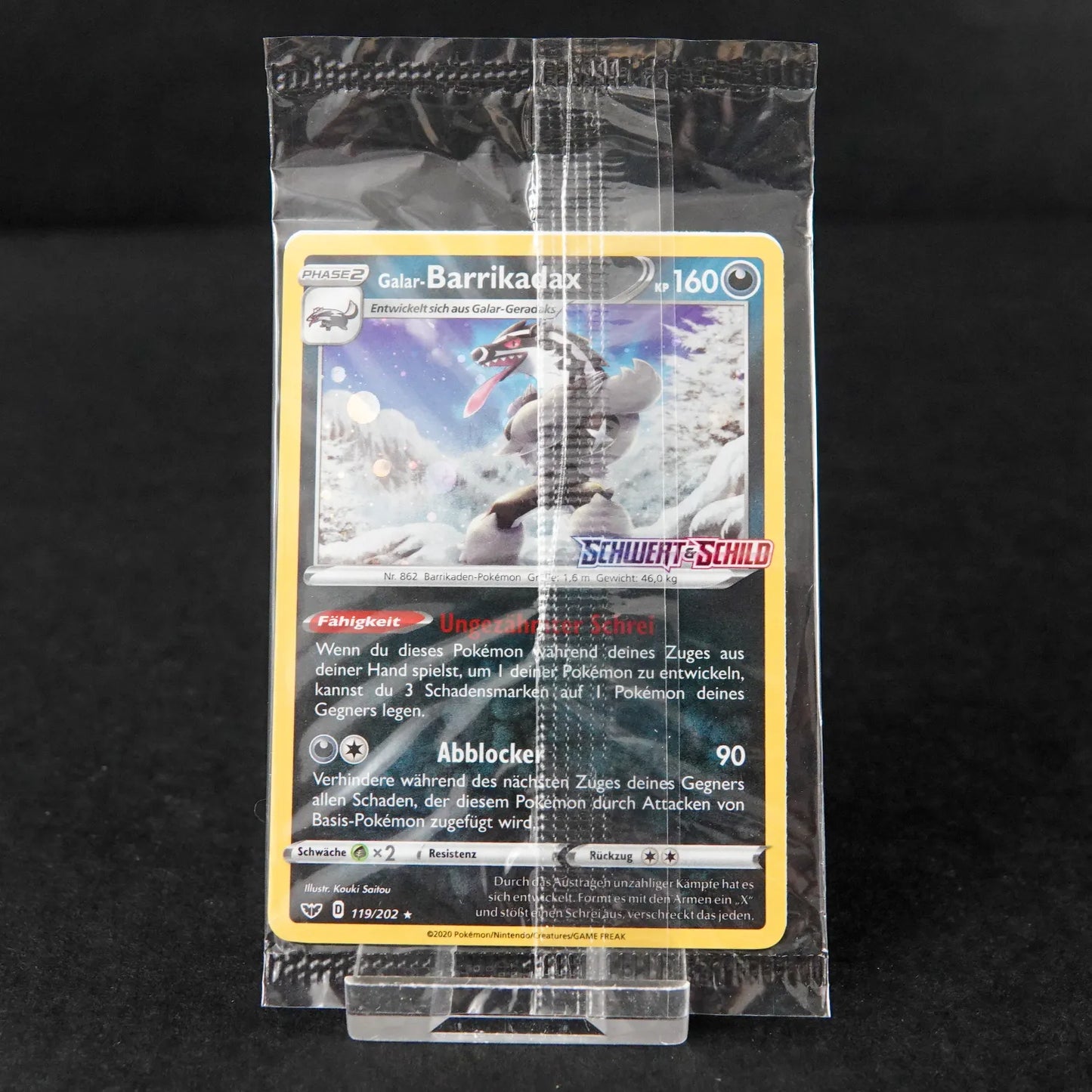 Pokémon TCG - Schwert & Schild Promo - Galar-Barrikadax - STAMPED - DE - Sealed