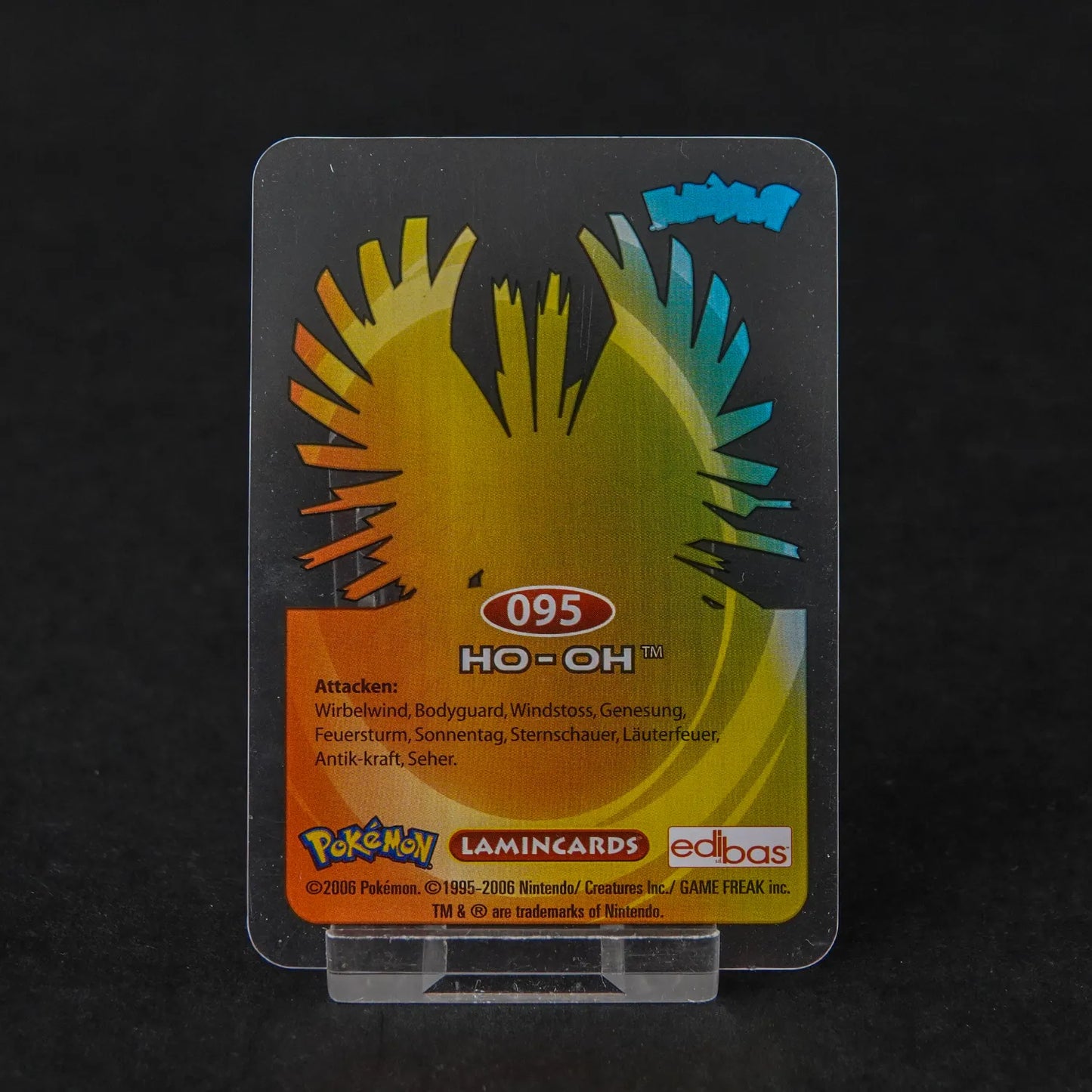 Pokémon Lamincards 2006 - Nr 095 - Ho-Oh - deutsch - Zustand sehr gut