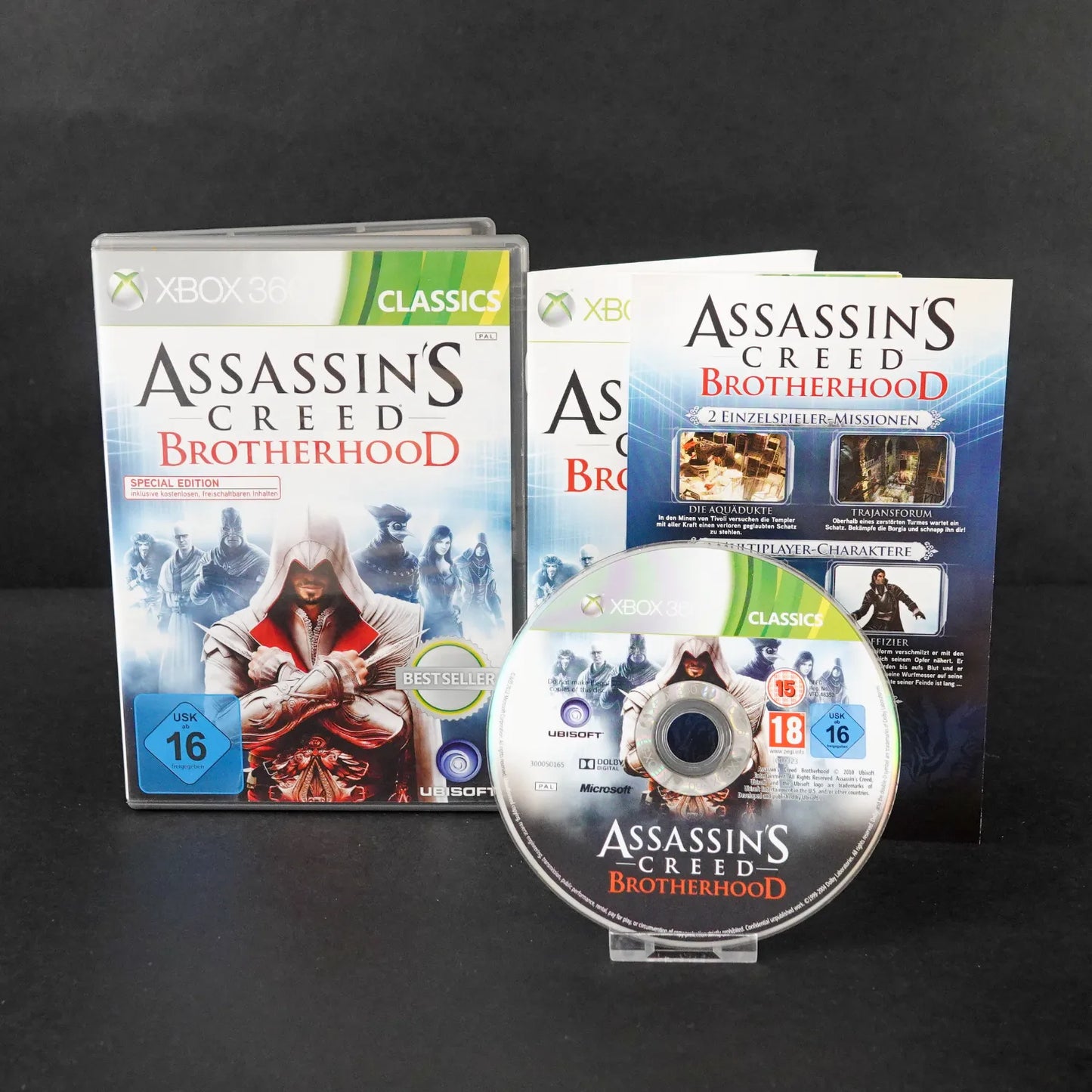 Assassin's Creed Brotherhood - XBOX 360 Classics - CiB - PAL - Deutsch Gebraucht
