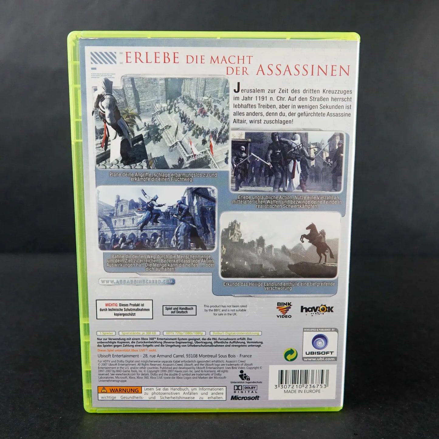 Assassin's Creed - XBOX 360 - CiB mit Anleitung - PAL - Deutsch - Gebraucht