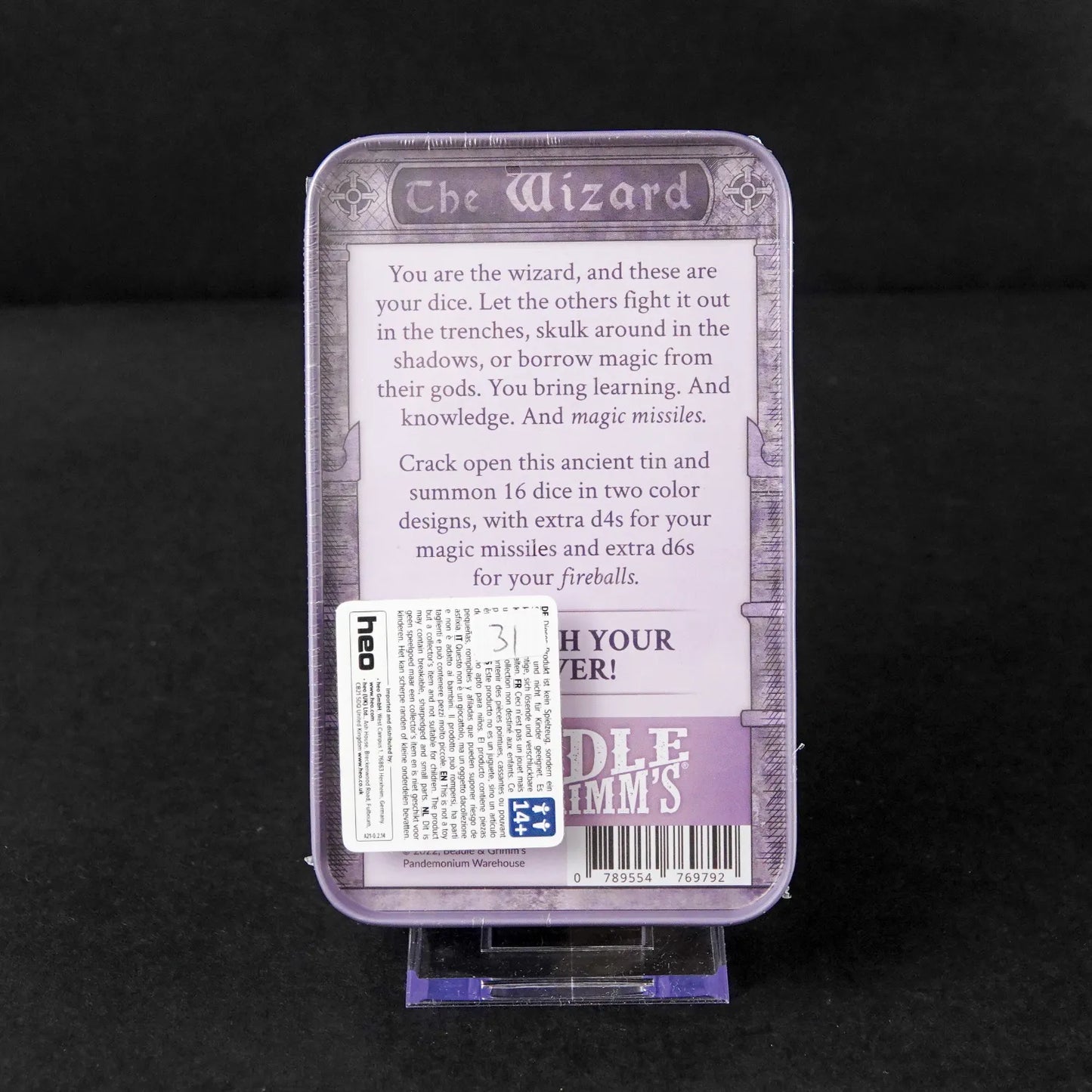 Beadle & Grimm's Pen and Paper Rollenspiel-Helden Würfelset - The Wizard