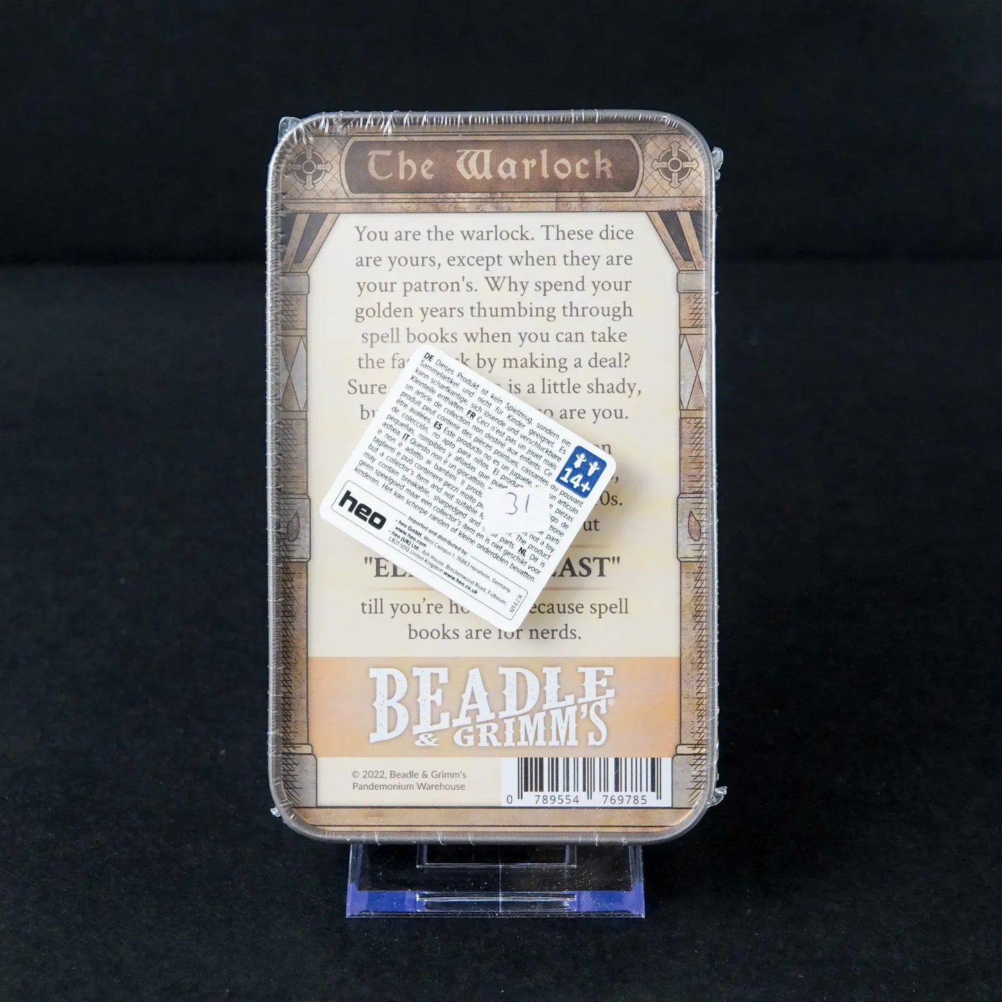 Beadle & Grimm's Pen and Paper Rollenspiel-Helden Würfelset - The Warlock