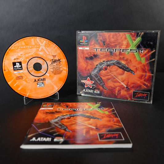 Tempest X3 - Playstation PS1 Black Label - Komplett CiB - PAL - Zustand Sehr Gut