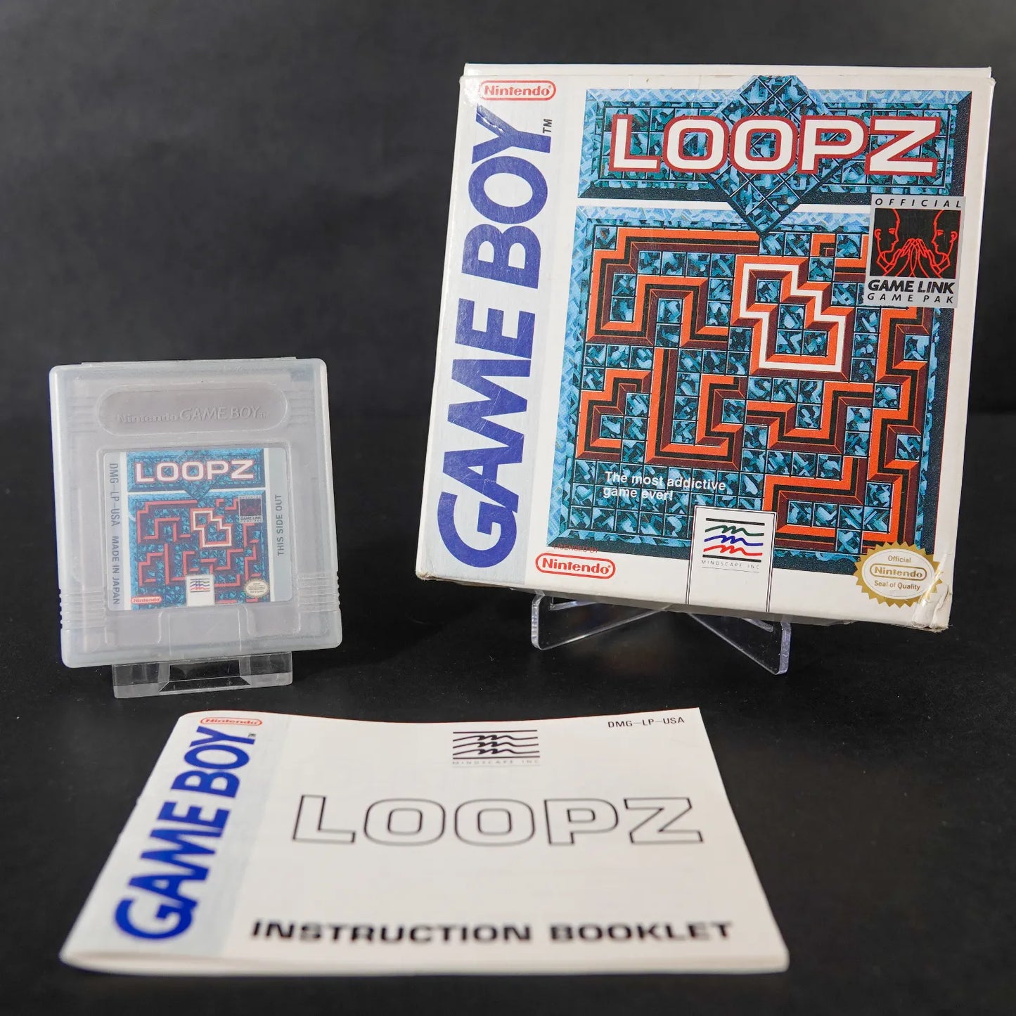 Loopz - Nintendo Game Boy Spiel - Mit OVP & Anleitung - NTSC / US - Zustand Gut