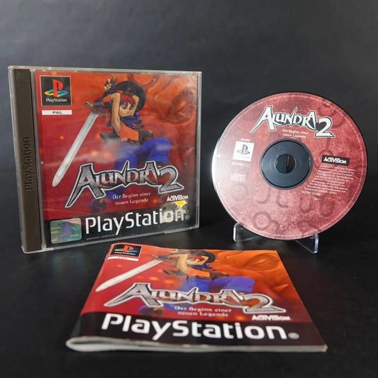 Alundra 2 - Sony Playstation PS1 - PAL Deutsch - CiB mit Anleitung