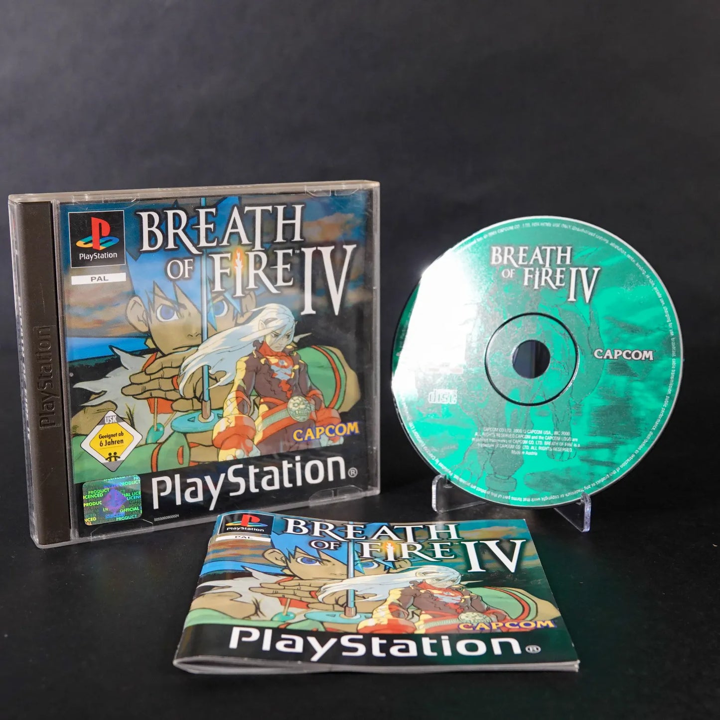 Breath of Fire IV 4 - Playstation PS1 PAL - CiB mit Anleitung - Zustand Sehr Gut