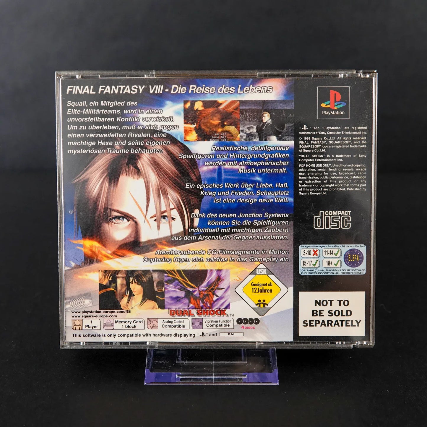 Final Fantasy VIII / 8 – PS1 PAL – CiB – Aus Collector's Edition (Kein Barcode)