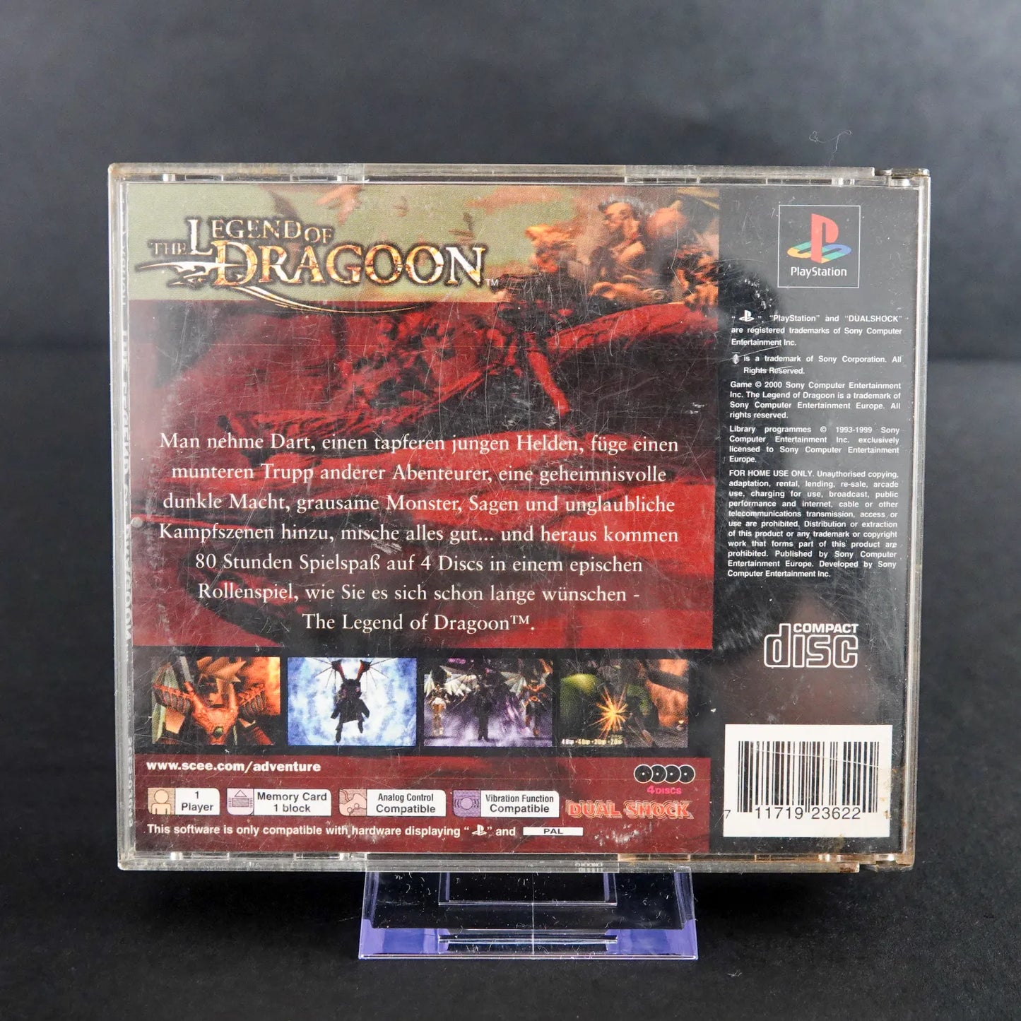 The Legend of Dragoon - Playstation PS1 - PAL - CiB mit beiden Anleitungen