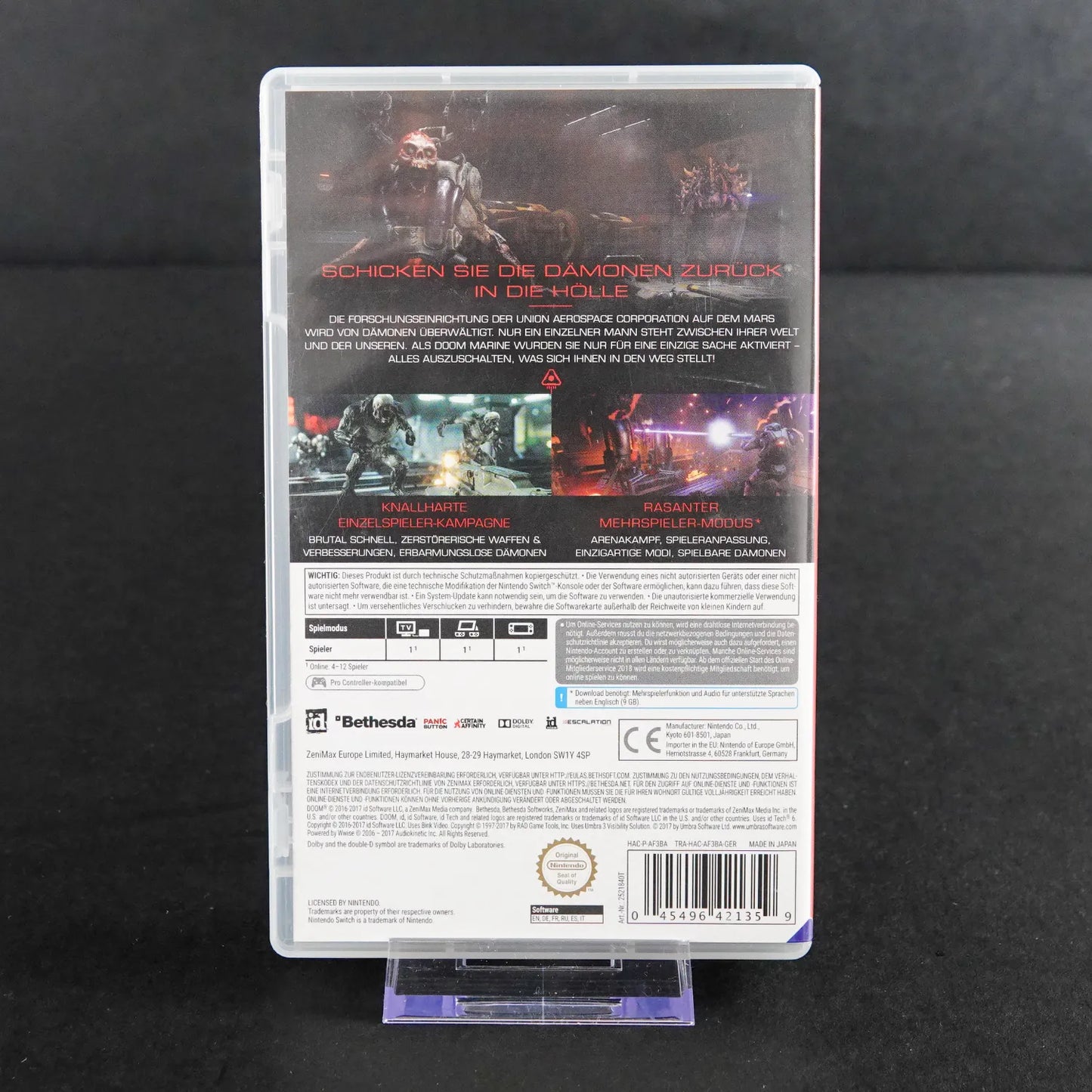 Doom - Nintendo Switch Spiel - in OVP - TOP Zustand - FSK18