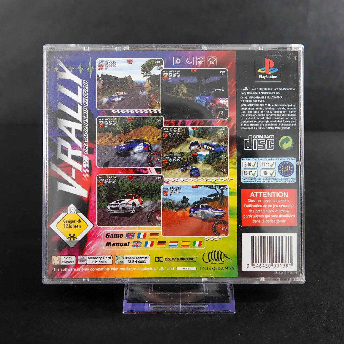 V-Rally - Championship Edition - Playstation 1 PS1 Spiel - CiB - PAL - Gebraucht