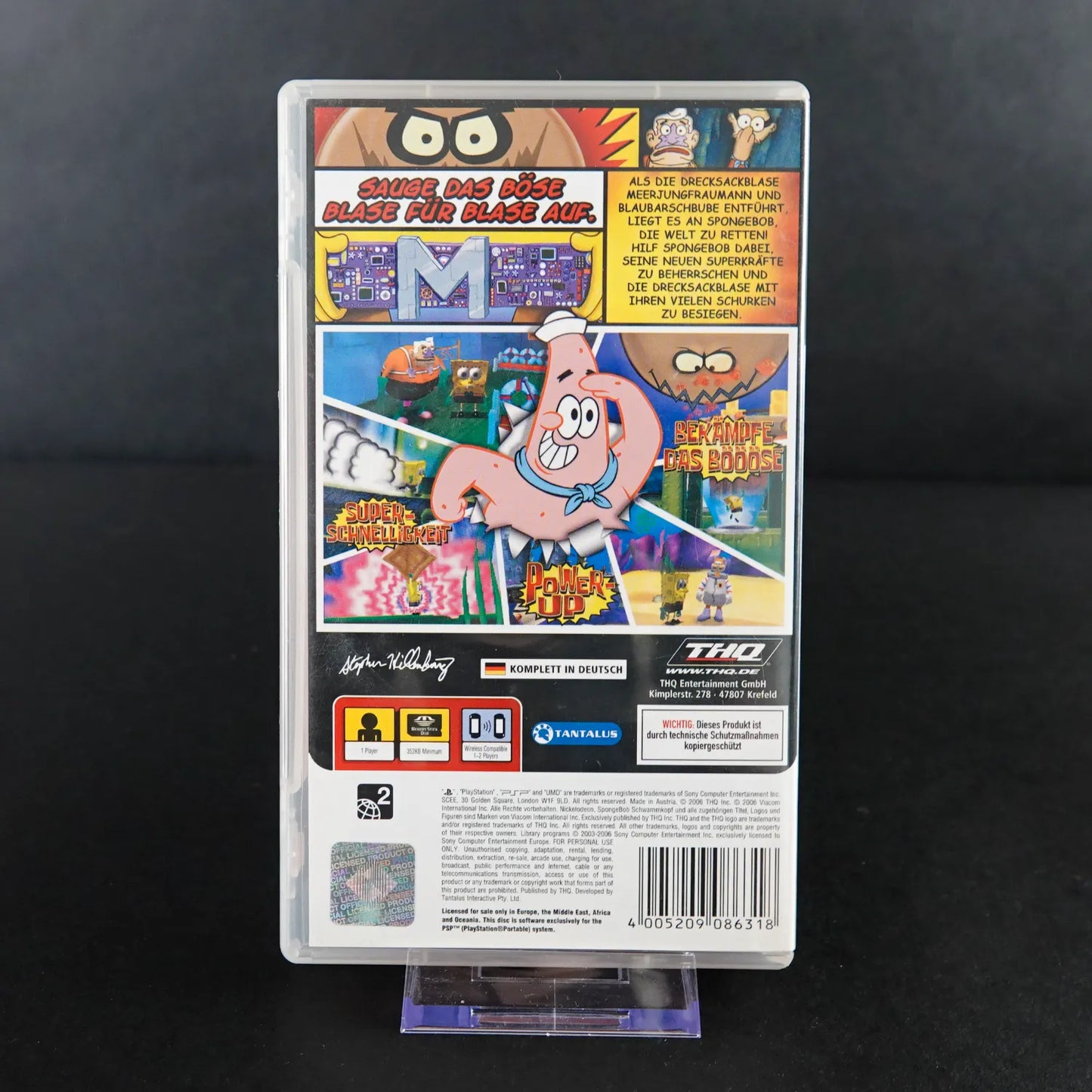 Spongebob Schwammkopf Der Gelbe Rächer PSP Playstation Portable mit Anleitung