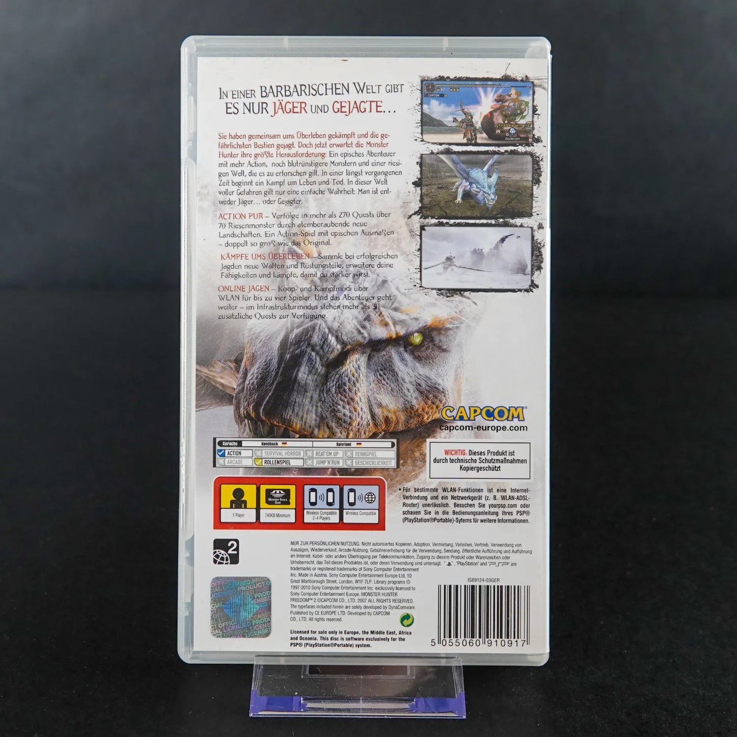 Monster Hunter 2: Freedom - Playstation Portable PSP - CiB Komplett - Gebraucht