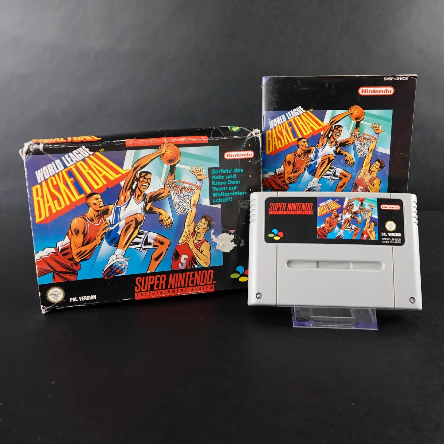 World League Basketball - Super Nintendo SNES - Mit OVP + Anleitung - PAL