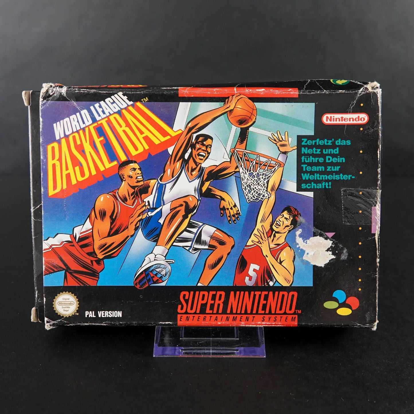 World League Basketball - Super Nintendo SNES - Mit OVP + Anleitung - PAL