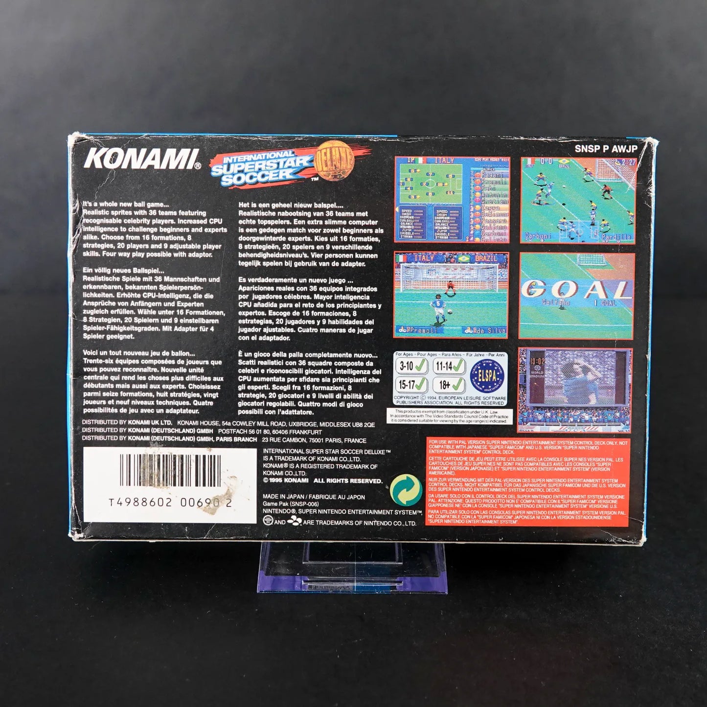 International Superstar Soccer Deluxe - Super Nintendo SNES - CiB - PAL / EU