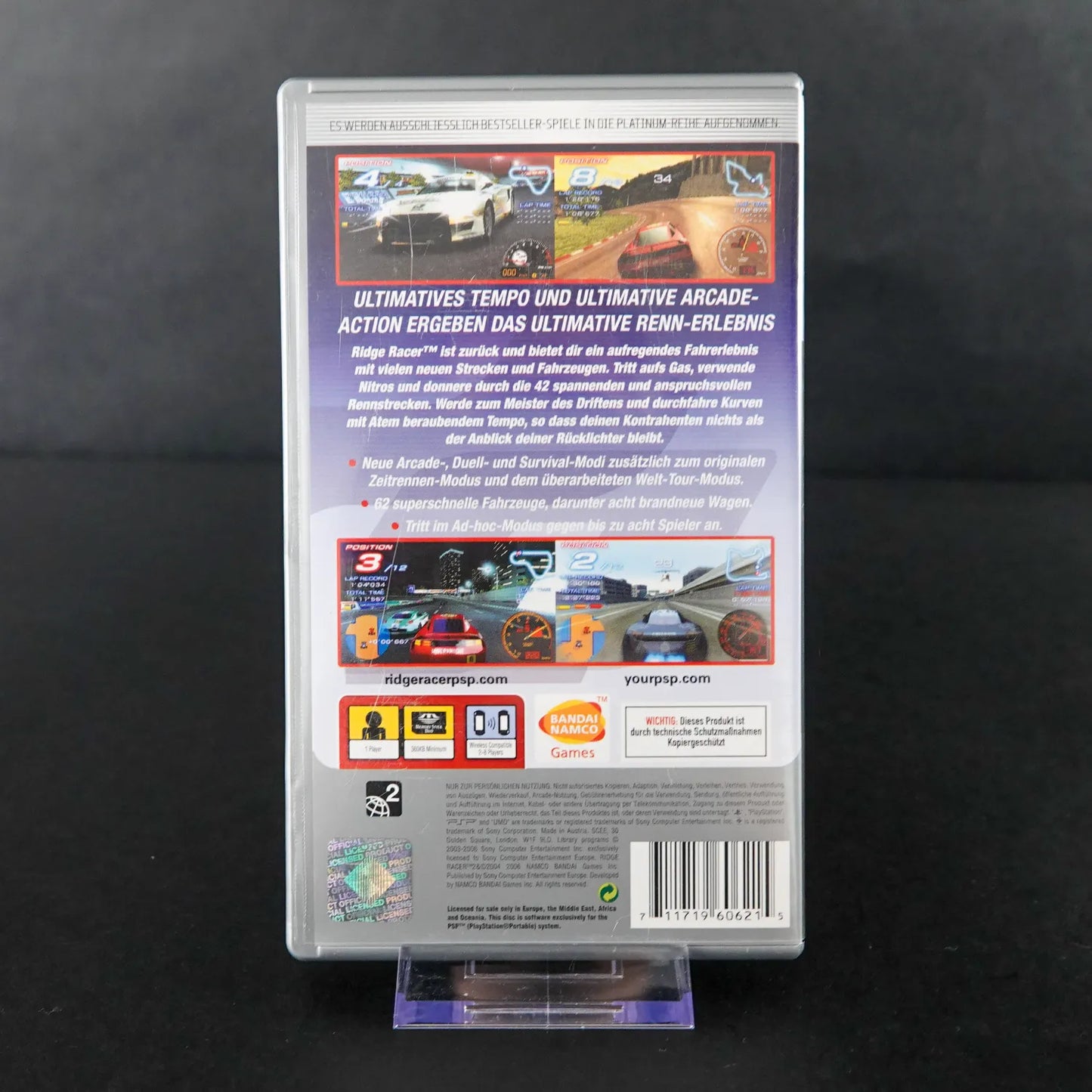 Ridge Racter 2 - Playstation Portable PSP Platinum - CiB Komplett - Gebraucht